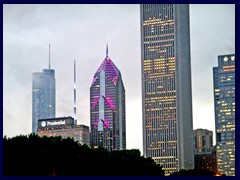 Grant Park  63 - Illuminated skyscrapers